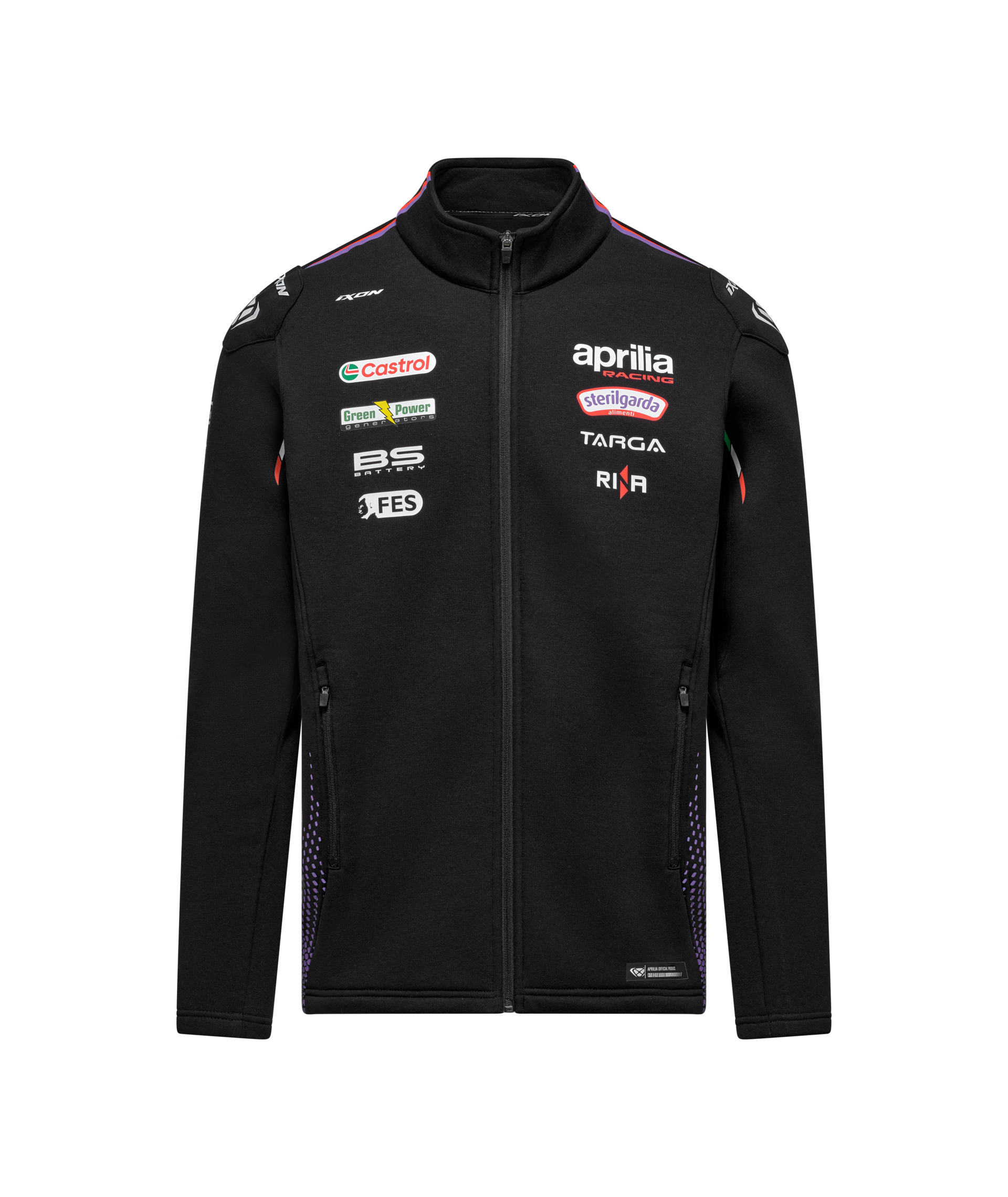 Aprilia Sweatshirt mit Reißverschluss Racing Team Replica 2026 Herren schwarz